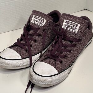 Converse All Star Dark Purple Classic knit style - Ladies Women 10